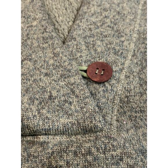 Nike ACG Woman’s Hooded Green Knit Sweater Front Pocket and Button Size M Hoody - Picture 6 of 8